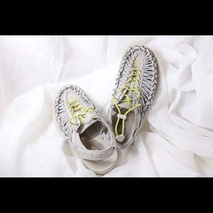 Grey/green Keen sandals